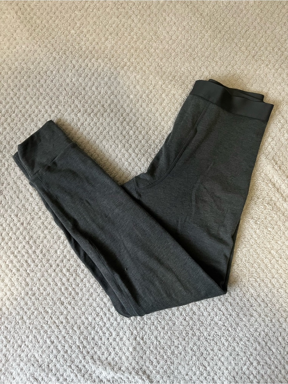 Uniqlo Mens Charcoal Black heattech ultra warm thermal Leggings